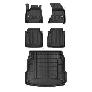 Audi A8 Floor-Trunk Mats - Omac - 3D Premium - Black - '17-'24 Audi A8 Floor-Trunk Mats - Omac - 3D Premium - Black - '17-'24